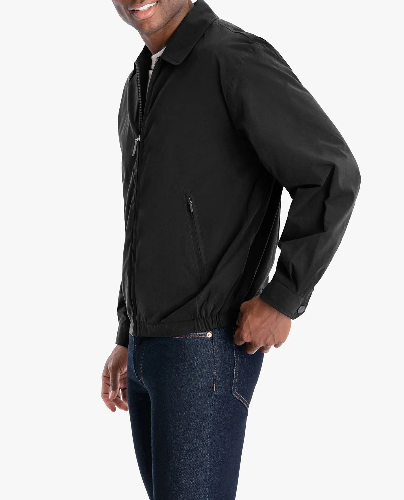 TALL MEN'S AUBURN LIGHT WEIGHT ZIP FRONT GOLF JACKET