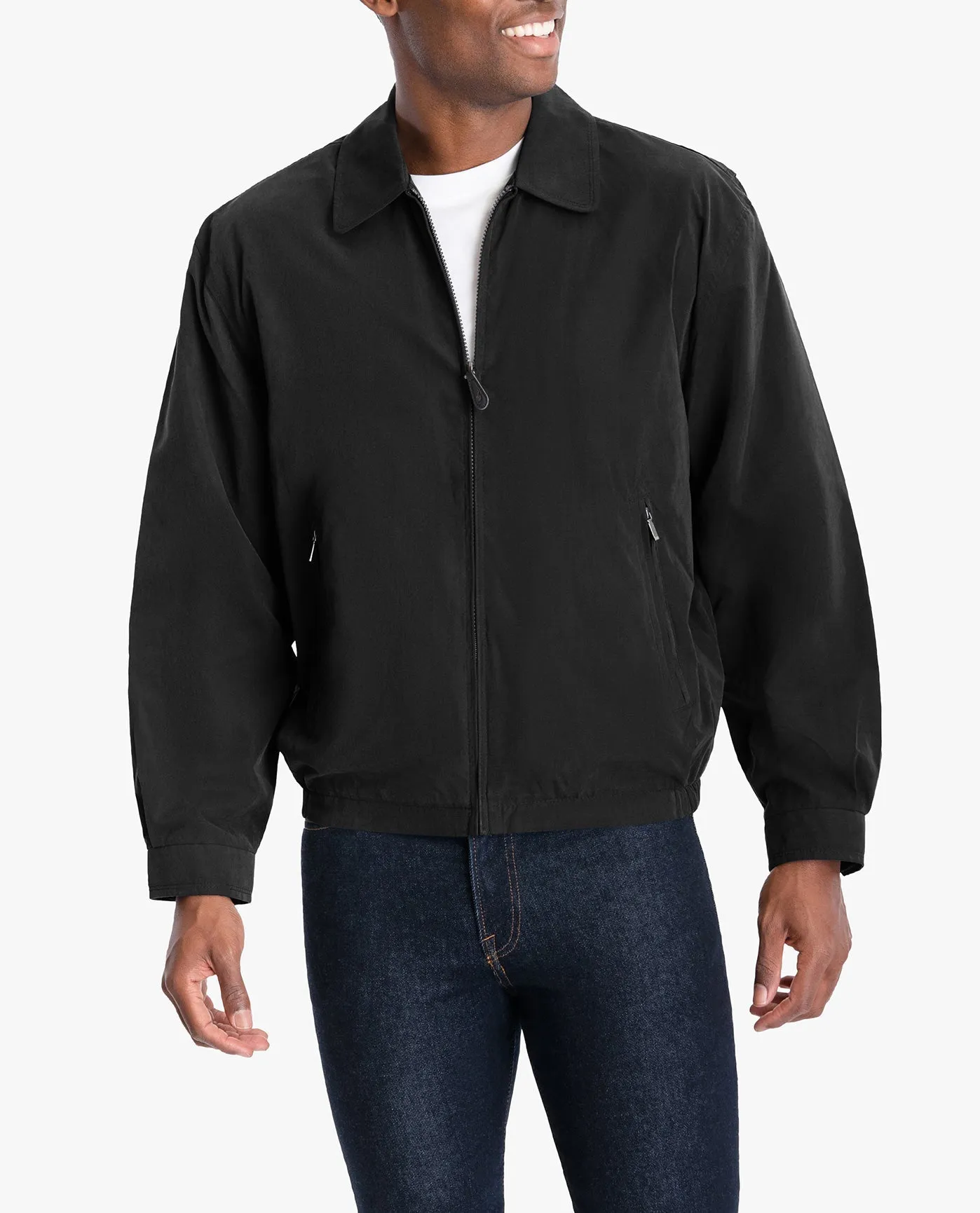 TALL MEN'S AUBURN LIGHT WEIGHT ZIP FRONT GOLF JACKET