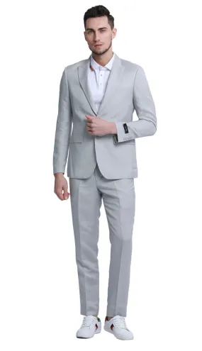 Tazzio M333SK-LGRY Mens Suit
