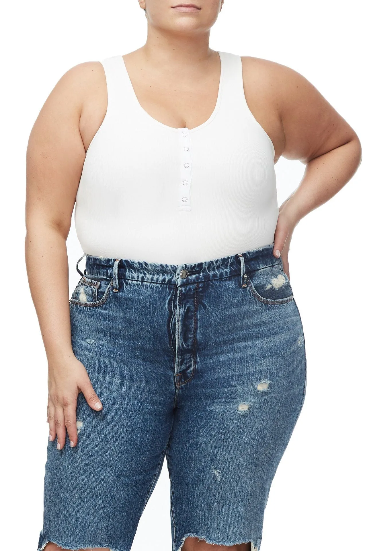 THE HENLEY SNAP BODY | WHITE001