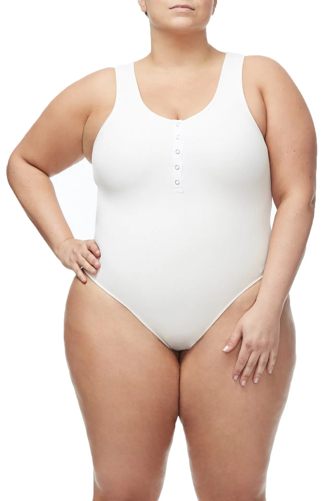 THE HENLEY SNAP BODY | WHITE001