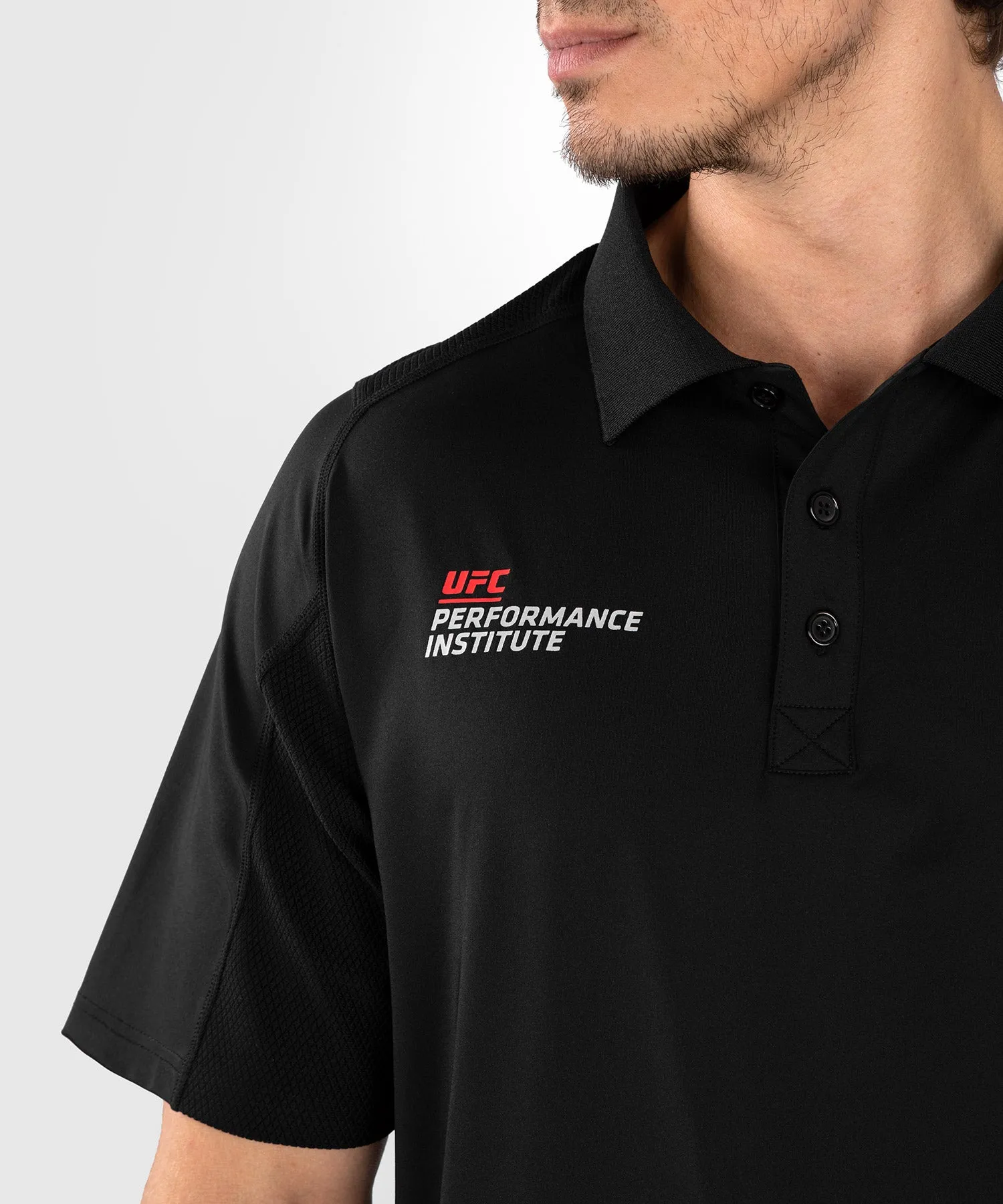 UFC Venum Performance Institute 2.0 Men’s Polo Shirt - Black/Red