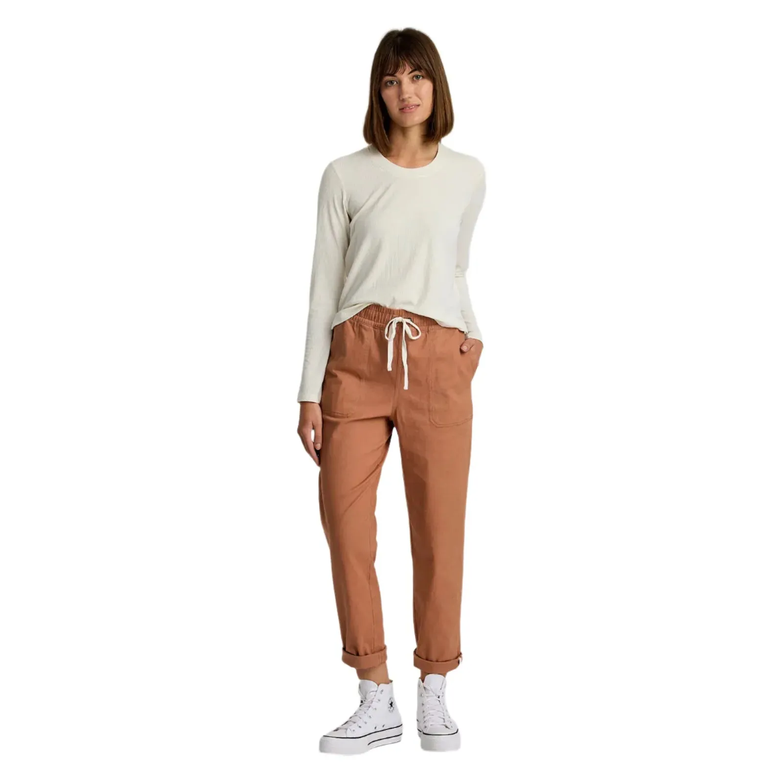 Women's Free Fly Ribbed Bamboo Long Sleeve WRIBLS005
