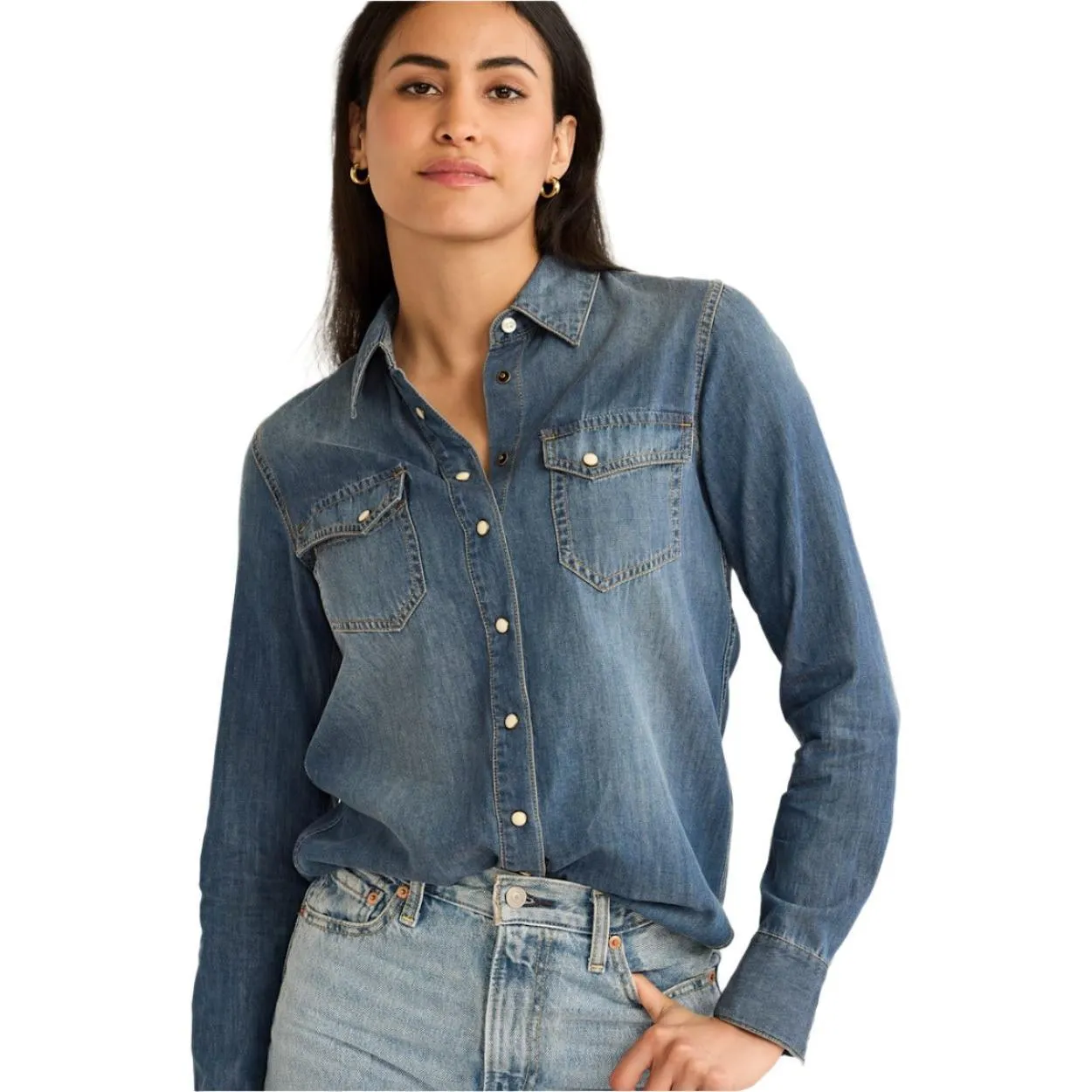 Women's Pendleton Chambray Gambler Shirt TM502-69805