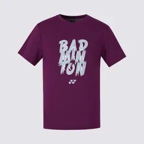 YONEX 21 FW Men's Round T-Shirt Plum 219TR011M