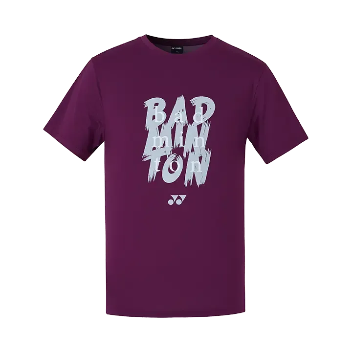 YONEX 21 FW Men's Round T-Shirt Plum 219TR011M