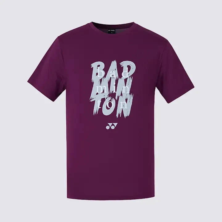 YONEX 21 FW Men's Round T-Shirt Plum 219TR011M